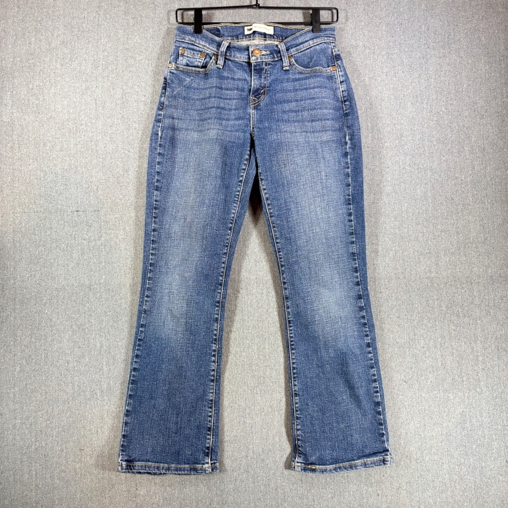 Levis 529 Curvy Bootcut Blue Denim Jeans Womens 28x30 Medium Wash